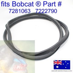 for Bobcat Front Door Glass Rubber Seal 7281063 7222790 T450 T550 T590 T595 T630