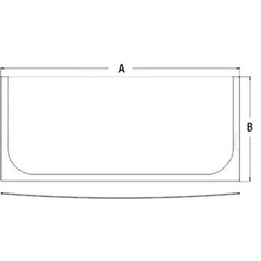 Front Lower Windshield Glass Fits Hitachi Replaces 4651654