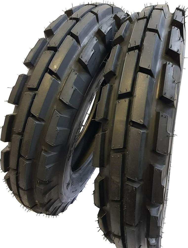 6.00×16, 6.00-16, (2 TIRES + 2 TUBES) 8 PR ROAD CREW KNK-33 Tractor Tires