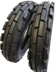 6.00×16, 6.00-16, (2 TIRES + 2 TUBES) 8 PR ROAD CREW KNK-33 Tractor Tires