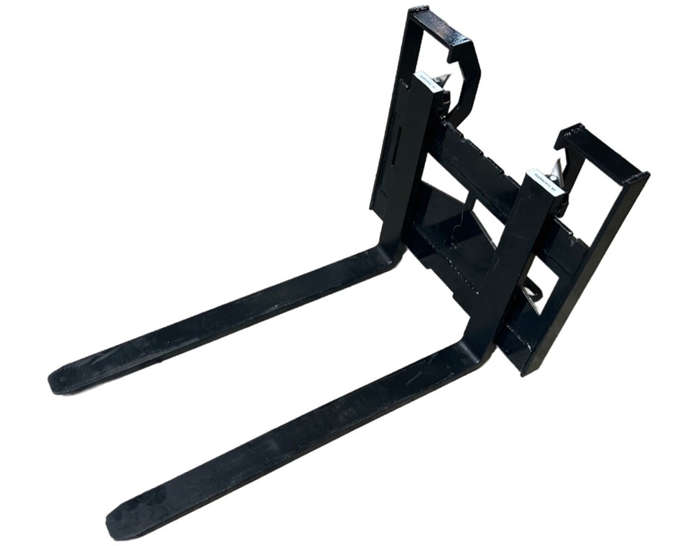 AGT Industrial 823SS-PF Pallet Fork Frame for Mini Skid Steer Attachment
