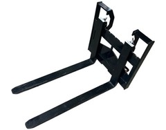 AGT Industrial 823SS-PF Pallet Fork Frame for Mini Skid Steer Attachment