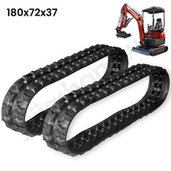Two Tracks 180*72*37mm Size for China Mini Excavator 2 Pcs Tracks