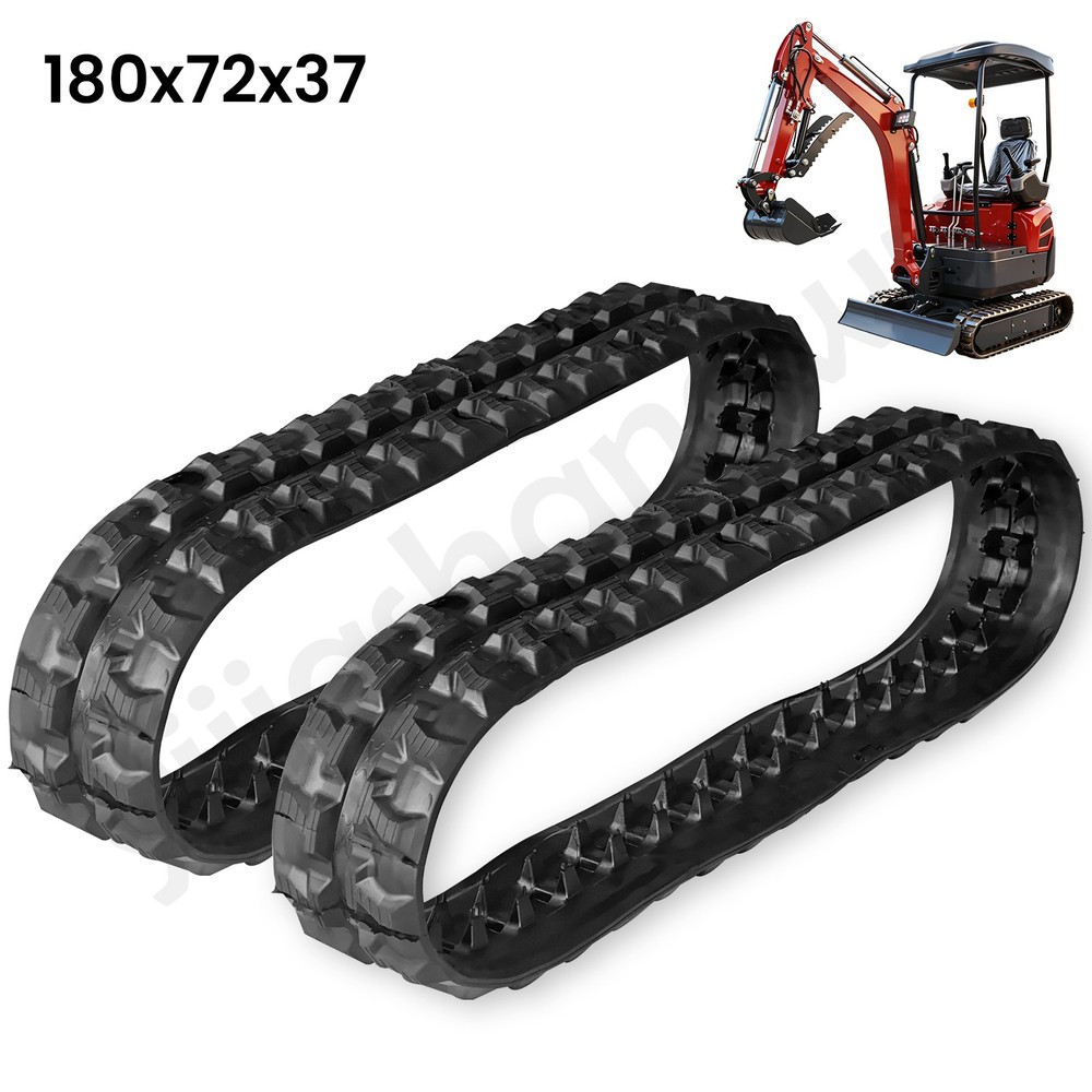 Two Tracks 180*72*37mm Size for China Mini Excavator 2 Pcs Tracks