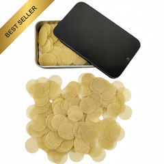 Nesohyy Brass Pipe Screens 5/8 Inch 200pcs Premium Thick 0.63 Filter Storage Box