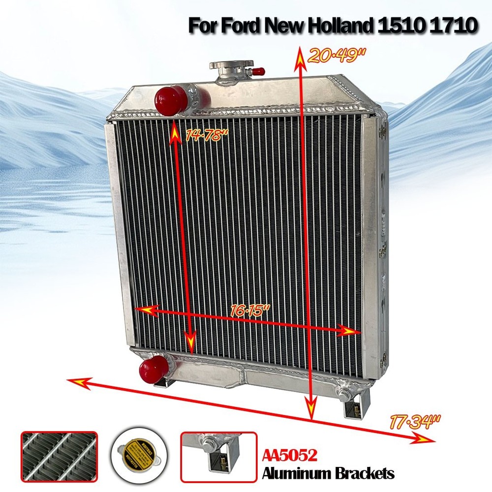 SBA310100291 SBA310100440 Radiator Fit Ford New Holland 1510 1710 Tractor Manual