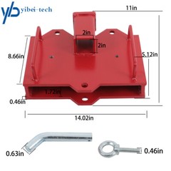 For Dual Pallet Fork 2” Forklift Trailer Hitch Receiver Tow Hitch Attachments