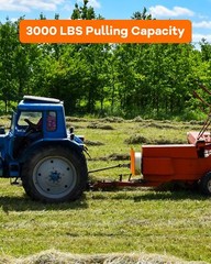 ✨3/8″ Thick Skid Steer Mount Plate w/2″ Removable Hitch Receiver,3000LB Capacity