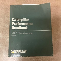 CAT Caterpillar PERFORMANCE HANDBOOK MANUAL EDITION 25, 1994 BOOK VERY NICE COND