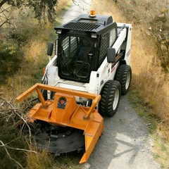 Wolverine 72″ HD Forestry Disc Mulcher Brush Cutter Skid Steer Attachment