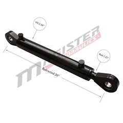 Hydraulic Cylinder Welded Double Acting 2″ Bore Stroke 10″ Swivel Eye End 2×10