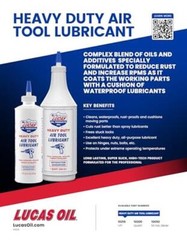 Lucas Oil 10200 Air Tool Lubricant – 1 Quart Assorted Number of Itemss