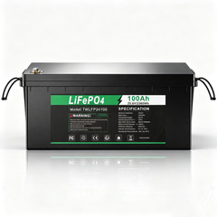 24V 100Ah LiFePO4 Lithium Battery Cycle Deep Built-in BMS for Solar RV Off-grid