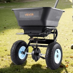 VEVOR Walk-Behind Broadcast Spreader 100LB 0-9.8ft Spreading Width Fertilizer