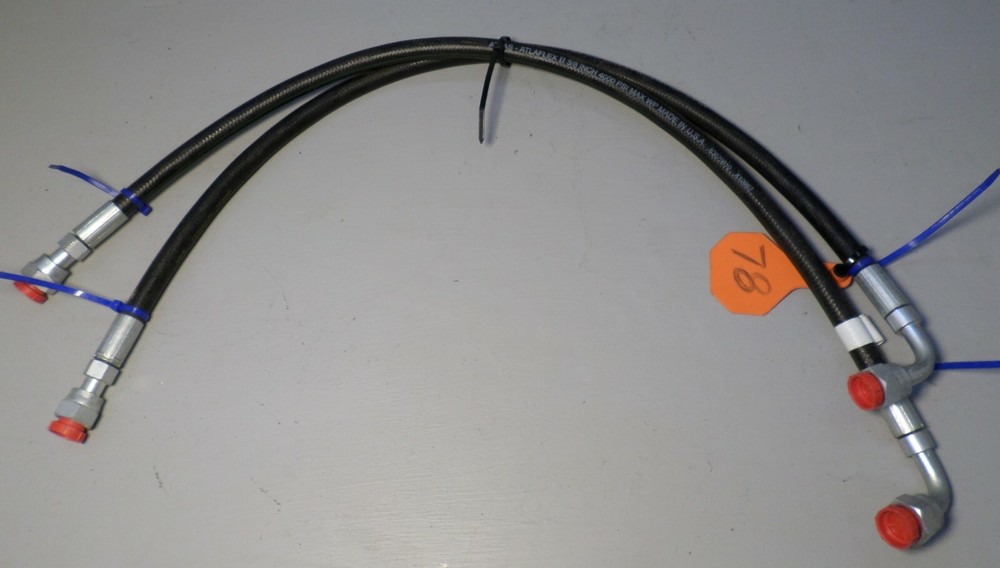 QTY 1 AW34545 John Deere Hydraulic Hose 08 ORFS Fittings 36 inch long 3/8 Hose