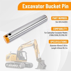 144-1013 65mm Excavator Bucket Pin For Caterpillar E110B E120B 311 311B 311C New