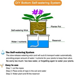 ORIMERC 150 feet 1/4 inch Self Watering Capillary Wick 150 (1/4 inch)