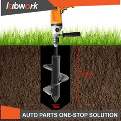 Labwork 3″ × 7″ Auger Drill Bit For Plants Bulb Rapid Planter Post Hole Digger