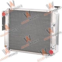 4-Row Aluminum Forklift Radiator For Hyster H40XL H45XL C177 GM 3.0L #1329169
