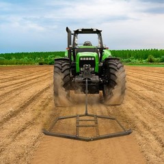 60″ Driveway Drag Grader Harrow with 2 Adjustable Bars for Landscape Leveling