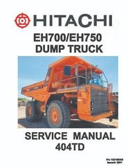 Hitachi EH700/EH750 404TD Series Service Manual