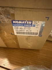 Komatsu Genuine Part 22B-60-21132 Solenoid Valve New In Box