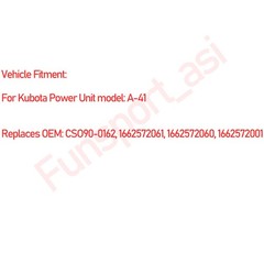 2-Row Radiator fit Kubota Power Unit Model A-41 1662572001,1662572061,1662572060