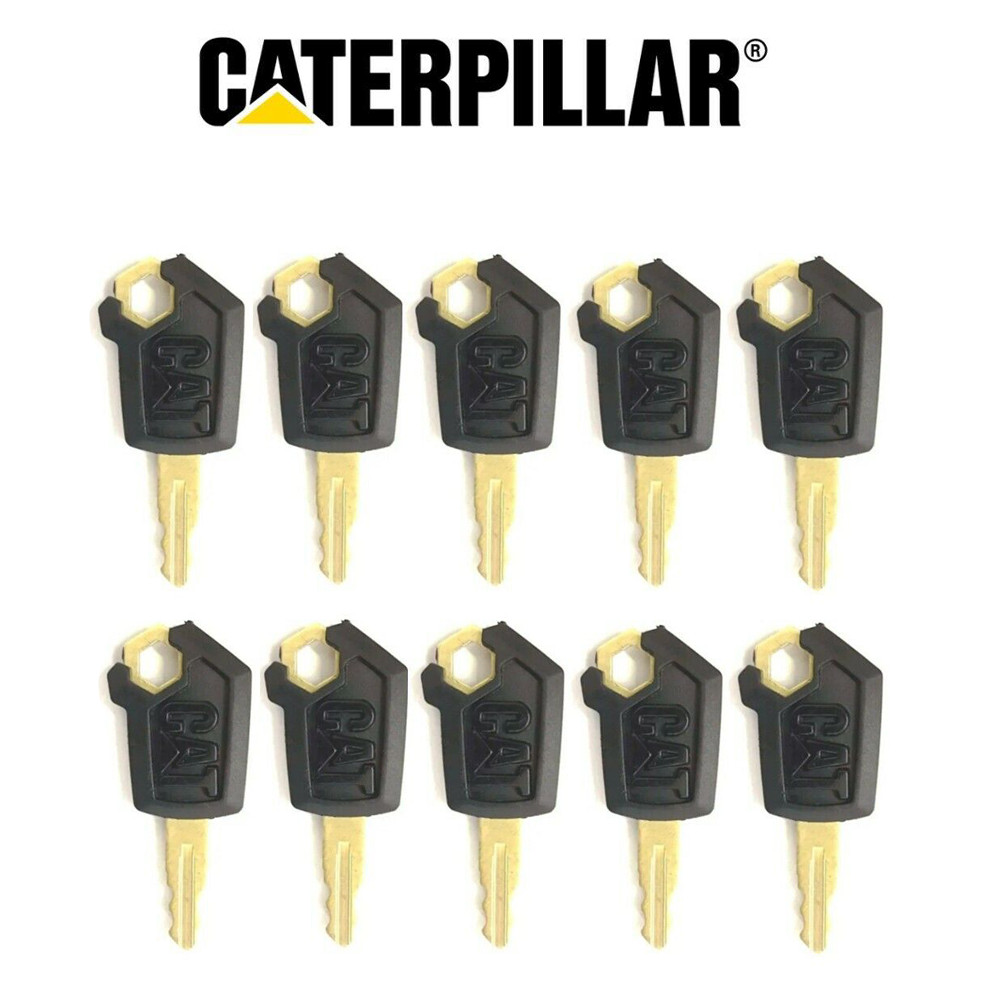 (10) Keys For CAT Caterpillar Heavy Equipment Ignition Key 5P8500 Key