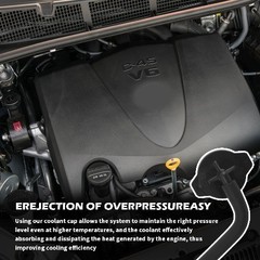 Coolant Reservoir Cap Replacement Compatible with 2011-2017 XLE and 2010-2015 RX