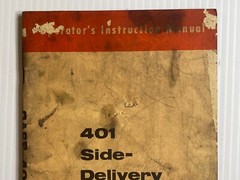 J.I. Case 1960s – Model 401 Side Delivery Rake – Operators Info Manual