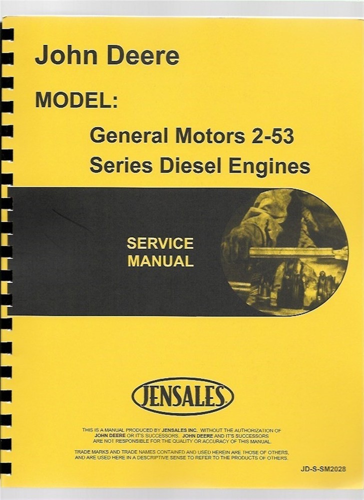 Detroit Diesel 2-53 Engine Service Repair Manual 440D 435 Tractor sm2028