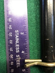 Hitch Pin 3/4x 4 1/4″ useable, Grade 5 Hardened, rubberized grip w cat 2 spacer