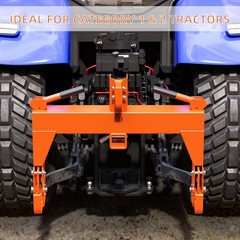 3000Lbs Capacity Heavy Duty 3-Point Quick Hitch for CAT 1 Tractors W/2″ Receiver