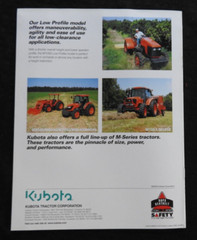 ORIGINAL KUBOTA M95S M105S TRACTOR CATALOG BROCHURE SET VERY NICE 2005-2006