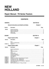 New Holland TD5010, TD5020, TD5030, TD5040, TD5050 Tractor Service Manual Repair