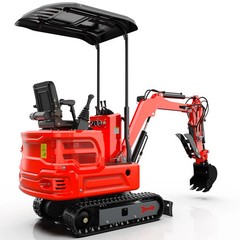 1.4 Ton Kubota Diesel Mini Excavator Hydraulic Pilot Control w/ 5 Attachments