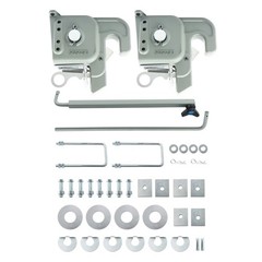 Gray Easy Change Quick Hitch w/Stabilizer Bar for Category 2 Tractors/Implement