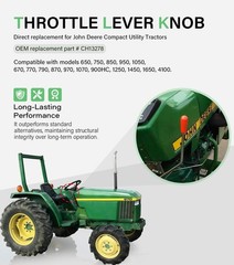 CH13278 Throttle Lever Knob Replacement for John Deere 650 750 850 950 Tractors