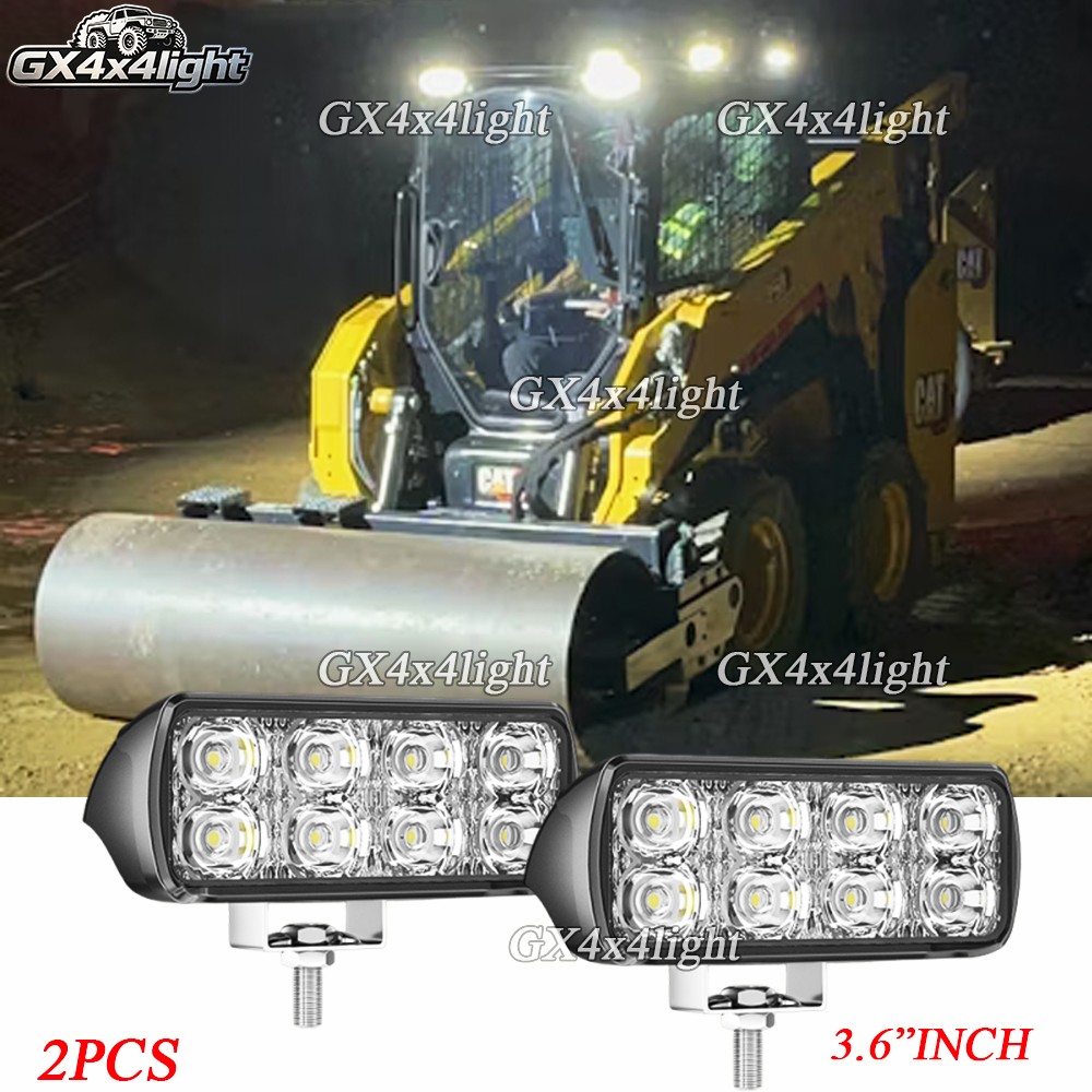 2X 3.6″ Flash LED WORK LIGHT fit CAT Skid Steer 289D3 277D 289D 226D 249D 297D2