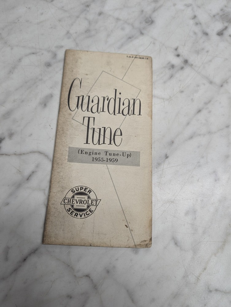 CHEVROLET GUARDIAN TUNE ENGINE UP 1955 1959 SERVICE T O P 59 S M 14