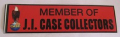 J I Case Eagle Collectors Club Member Bumper Sticker Tractor