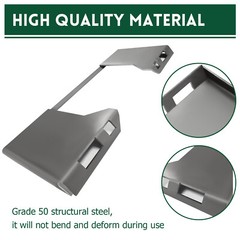 Quick Tach 1/2″ Attachment Mount Plate For Kubota Bobcat Skid Steer Loader