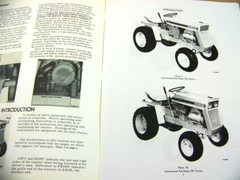 Cub Cadet International 72 104 105 124 125 Tractor Owners Operators Manual