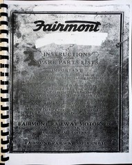 Fairmont M14 Railway Car Service Operators Manual Parts Catalog