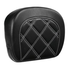 Sissy Bar Backrest Pad for 94-23 Touring Ultra Road King CVO White Diamonds