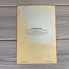 CAT Caterpillar 193 Hydraulic Control Operation Maintenance Instructions Manual