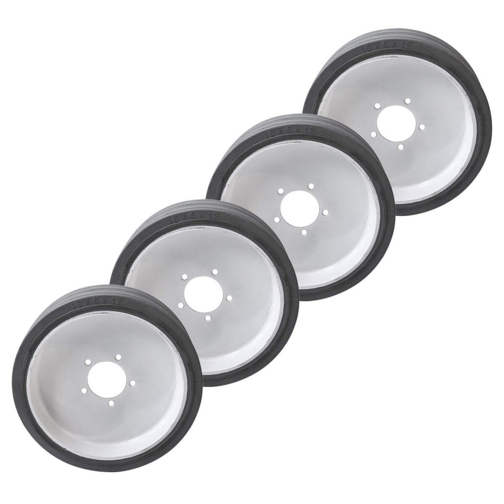 4PK Scissor Lift Tire For Skyjack 125786 16X5X12 Grey Non-Marking