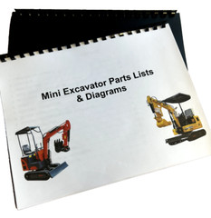 Mini Excavator Compact Track Hoe Crawler Parts & Assembly Manual – English!