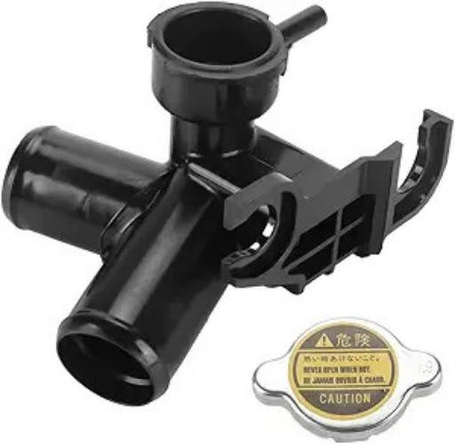 Engine Radiator Filler Neck with Sealed Cap Upper Radiator Coolant Filler Neck W