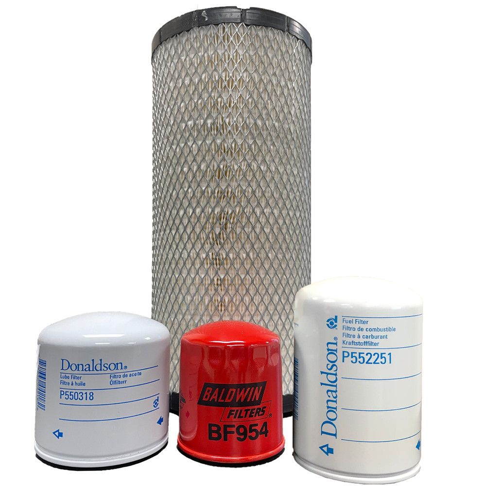 CFKIT Maintenance Filter Kit Compatible with Takeuchi TL10V2 w/ KUB V3307 Eng.